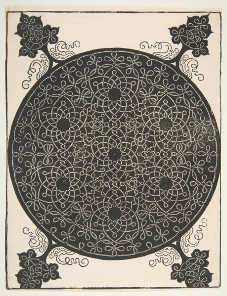 'The Fifth Knot'. Interlaced Roundel with Seven Six-pointed Stars, 1521 before. Creator: Albrecht Durer.