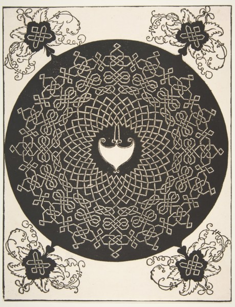 ?The Second Knot?. Interlaced Roundel with an Amazon Shield in its Center, 1521 before. Creator: Albrecht Durer.