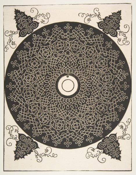 'The Fourth Knot'. Interlaced Roundel with a Round Medallion in its Center, 1521 before. Creator: Albrecht Durer.