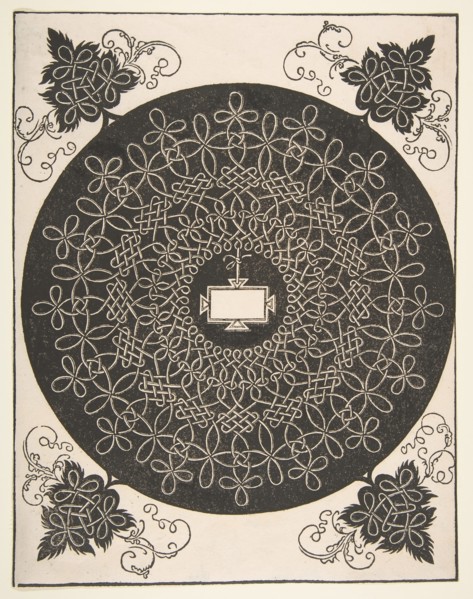 Embroidery Pattern with an Oblong Panel in its Center, 1521 before. Creator: Albrecht Durer.