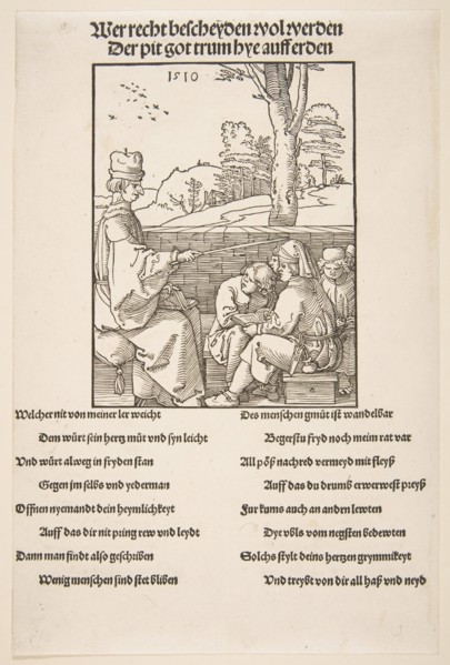 The Schoolmaster.n.d. Creator: Albrecht Durer.