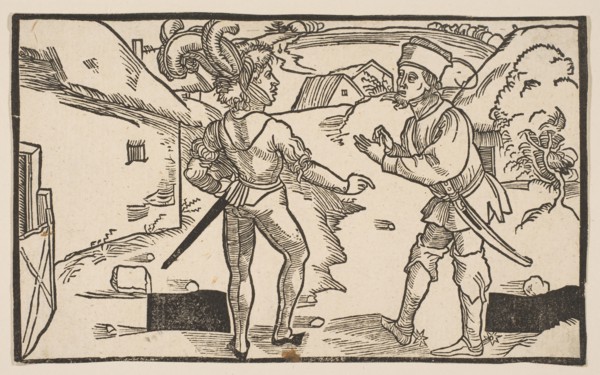 Heauton Timouroumenos, from The Comedies of Terence, 19th century reprint.n.d. Creator: Albrecht Durer.