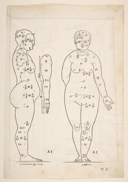 Illustration from Dürers Vier Bucher von Menslicher Proportion, Nuremberg, 1528.n.d. Creator: Albrecht Durer.
