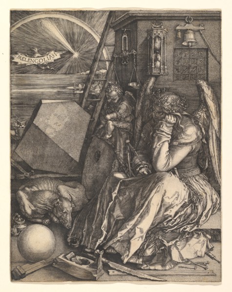 Melencolia I, 1514. Creator: Albrecht Durer.