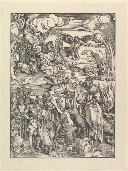 The Babylonian Whore, from The Apocalypse. Facsimile.n.d. Creator: Albrecht Durer.