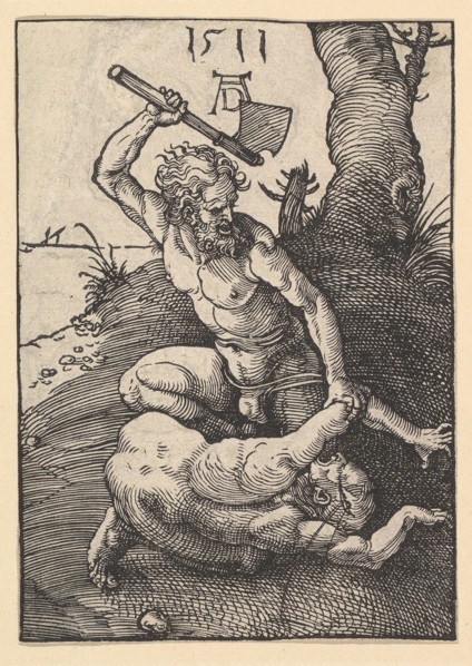 Cain Killing Abel, 1511. Creator: Albrecht Durer.