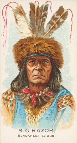 Big Razor, Blackfeet Sioux, from the American Indian Chiefs series
