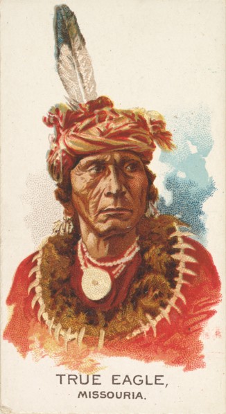 True Eagle, Missouria, from the American Indian Chiefs series