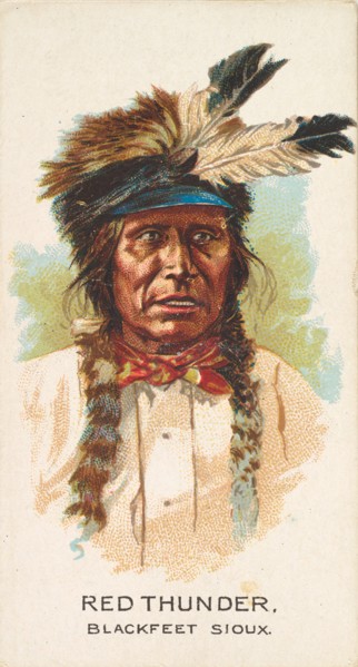 Red Thunder, Blackfeet Sioux, from the American Indian Chiefs series