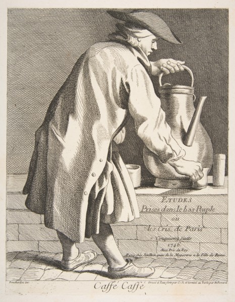 Coffee Vendor, 1746. Creator: Caylus, Anne-Claude-Philippe de.
