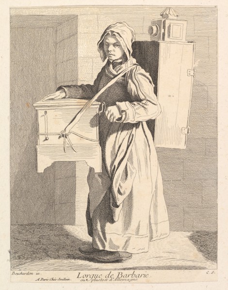 Organ Grinder, 1737. Creator: Caylus, Anne-Claude-Philippe de.