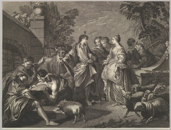 Jacob arrives in Mesopotamia, 18th century. Creator: Unknown.