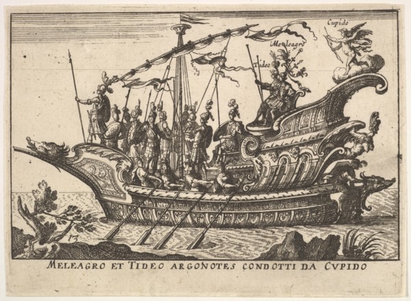 Plate 13: Argonauts Meleager and Tydeus led by Cupid