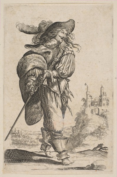 Gentleman Holding a Sword, 1629. Creator: Unknown.