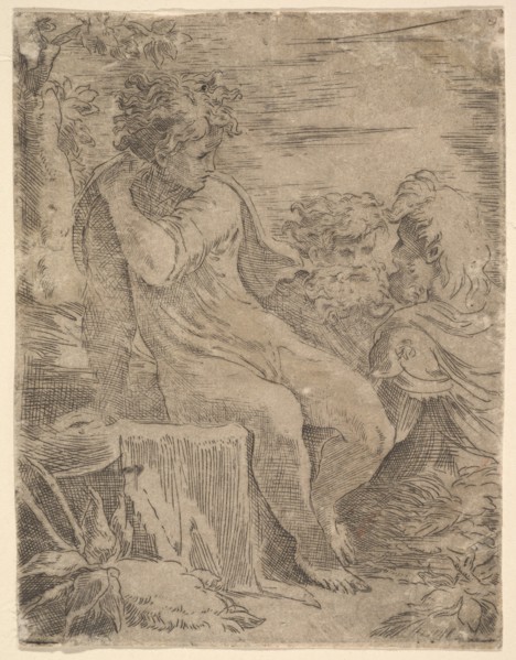 Youth with two old Men, 16th century. Creator: Unknown.