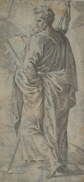 Male Saint, 16th century. Creator: Unknown.