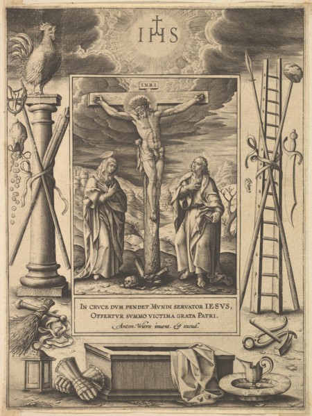 Christ on the Cross, before 1604. Creator: Antonius Wierix.