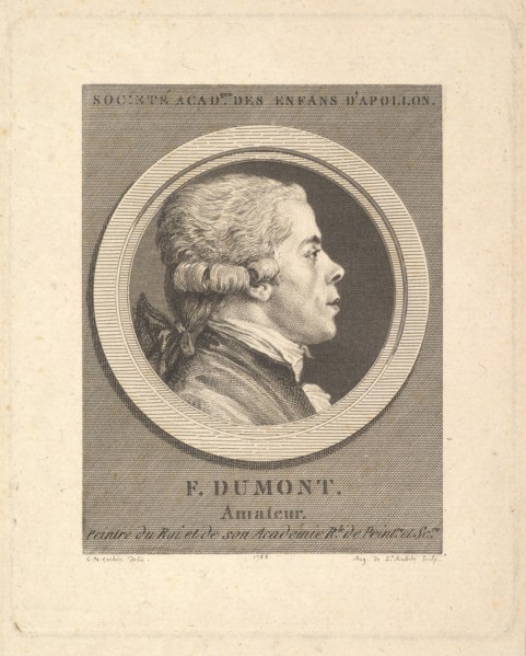 Portrait of François Dumont, 1788. Creator: Augustin de Saint-Aubin.