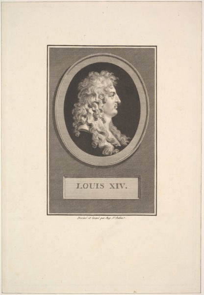 Portrait of Louis XIV, 1779. Creator: Augustin de Saint-Aubin.