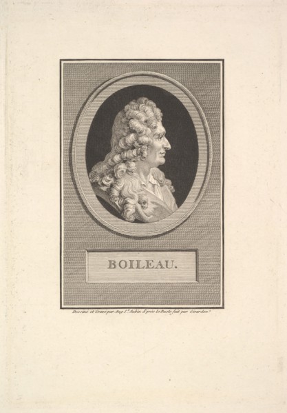 Portrait of Despréaux Nicolas Boileau, 1800. Creator: Augustin de Saint-Aubin.