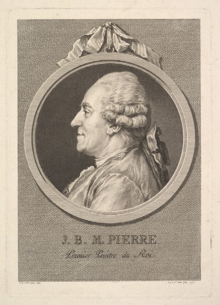 Portrait of Jean-Baptiste-Marie Pierre, 1775. Creator: Augustin de Saint-Aubin.