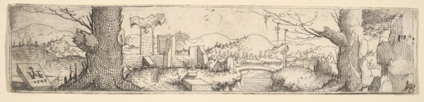 Landscape, 1545. Creator: Augustin Hirschvogel.