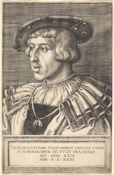 Emperor Ferdinand I, 16th century. Creator: Barthel Beham.