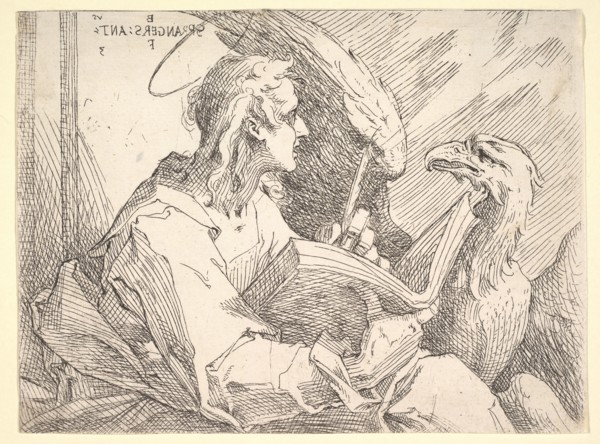 Saint John the Evangelist, ca. 1596. Creator: Bartholomeus Spranger.
