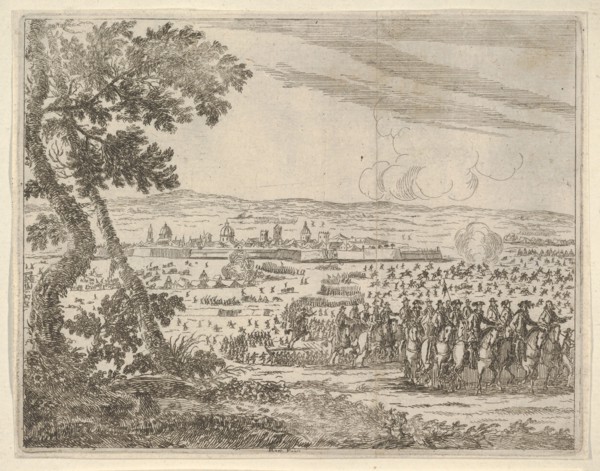 Francesco I d'Este Dissolved the Siege of Reggio, from L'Idea di un Principe ed Eroe Crist..., 1659. Creator: Bartolomeo Fenice.