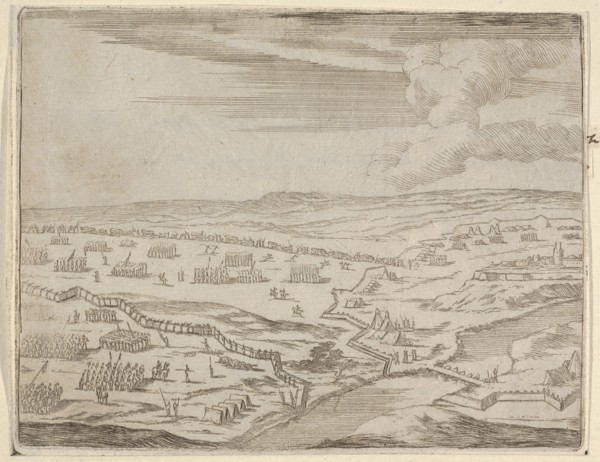 Francesco I d'Este Approches the Camp of the Enemy Under the Pretext of Battle, Although h..., 1659. Creator: Bartolomeo Fenice.