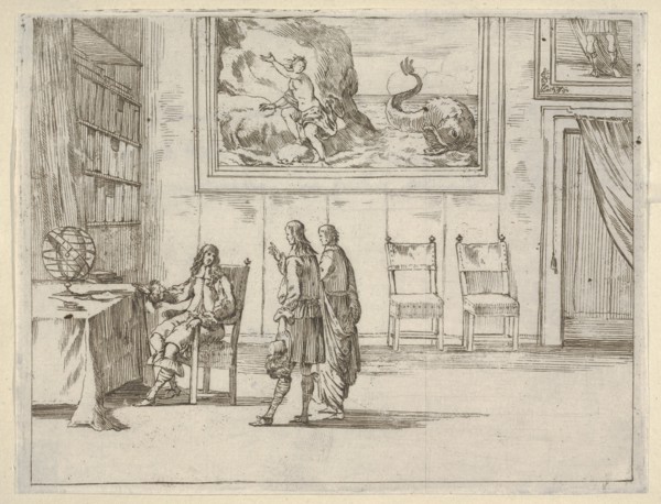 Francesco I d'Este Displays Great Faculty in his Studies, from L'Idea di un Principe ed Er..., 1659. Creator: Bartolomeo Fenice.