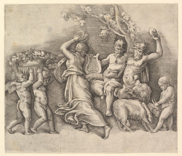 A Bacchanal, 1530-61. Creator: Battista Franco Veneziano.