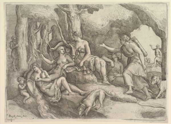 Diana Resting with Nymphs. Creator: Battista Franco Veneziano.