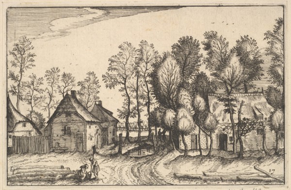 Landscape with Hewed Trees, plate17 from Regiunculae et Villae Aliquot Ducatus Brabant..., ca. 1610. Creator: Claes Jansz Visscher.