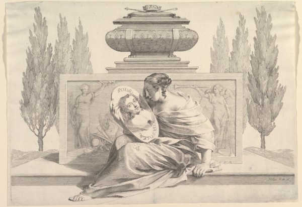 Allegory in Honor of Anne of Austria, ca. 1643. Creator: Claude Mellan.
