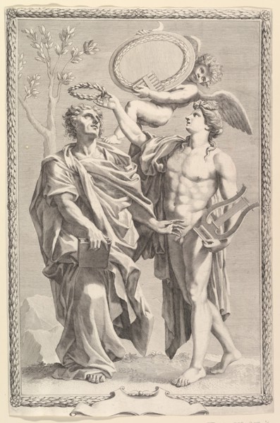 Frontispiece: Virgil, Publii Virgilii Maronis Opera, 1641. Creator: Claude Mellan.