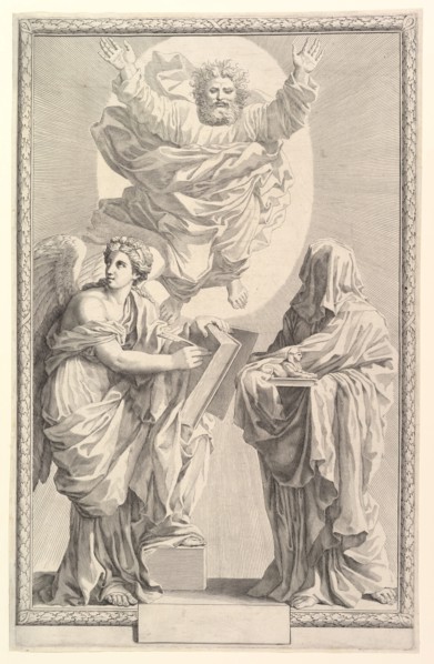 Frontispiece to the Bible, 1642. Creator: Claude Mellan.