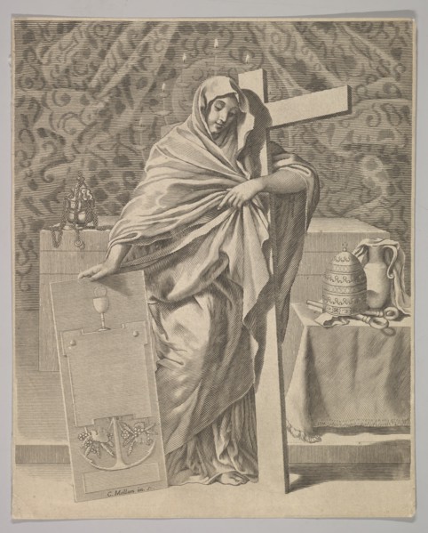Personification of Faith, 1642. Creator: Claude Mellan.