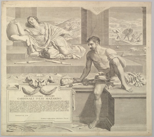 Theological Thesis of Antoine Talon, 1648. Creator: Claude Mellan.