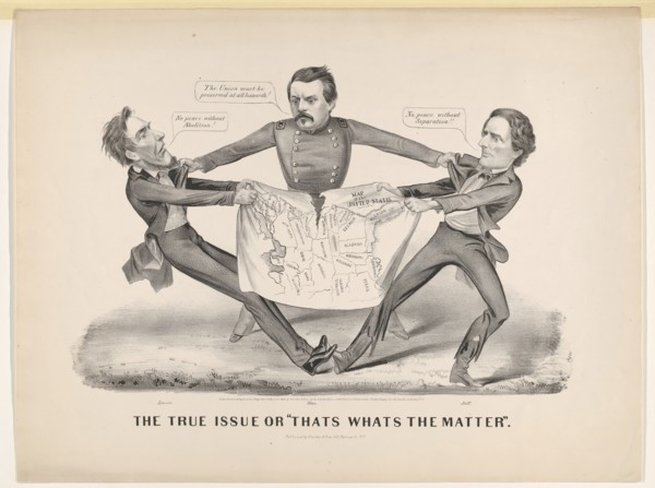 The True Issue or "Thats Whats the Matter", 1864. Creator: Currier and Ives.