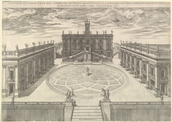 Speculum Romanae Magnificentiae: View of the Roman Capitol, 1569. Creator: Etienne Duperac.
