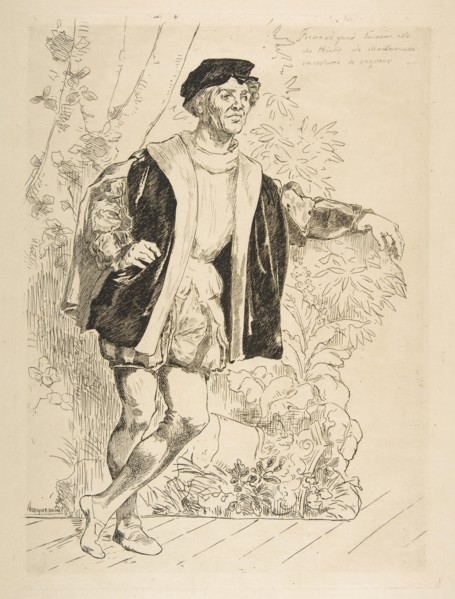 Portrait of Fernand, 1876. Creator: Felix Bracquemond.
