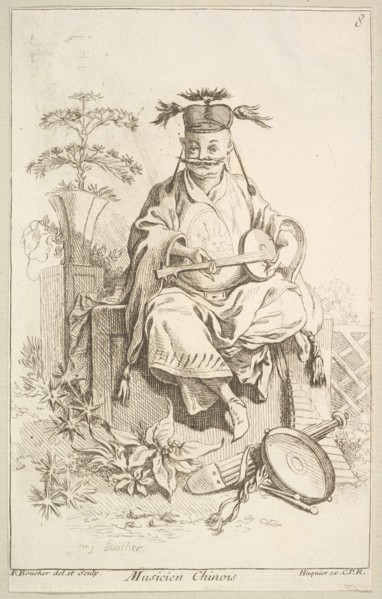 Chinese Musician, 1738-45. Creator: Francois Boucher.