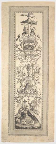 Kiosk Chinois, from Premier cayer de panneaux, frises et sujets arabesques, 1788. Creator: Francois Marie Isidore Queverdo.