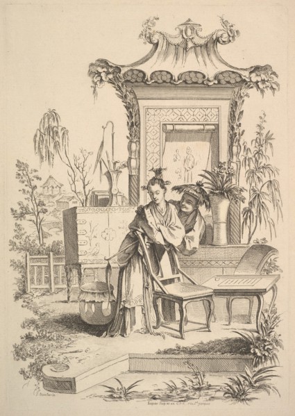 Chinese Man and Woman, ca. 1742. Creator: Gabriel Huquier.