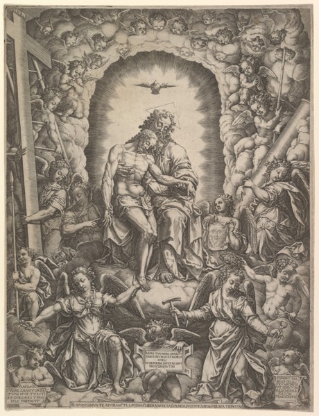 The Trinity, 1576. Creator: Giorgio Ghisi.