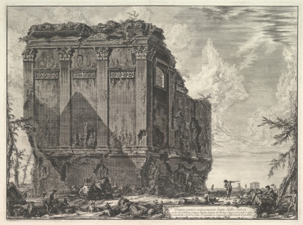 The so-called Temple of Salus, on the road to Albano