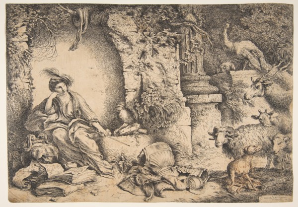 Circe with the companions of Ulysses changed into animals, 1650-51. Creator: Giovanni Benedetto Castiglione.