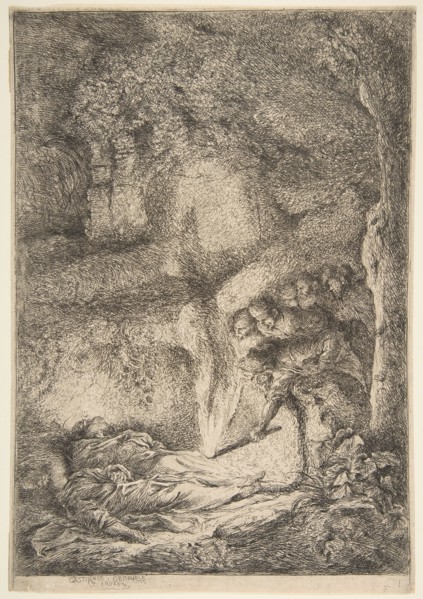 Finding the bodies of Saints Peter and Paul, 1645-51. Creator: Giovanni Benedetto Castiglione.