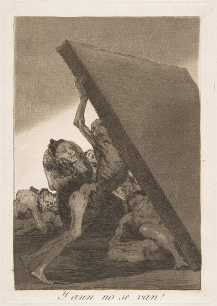 Plate 59 from 'Los Caprichos': And still they don't go!